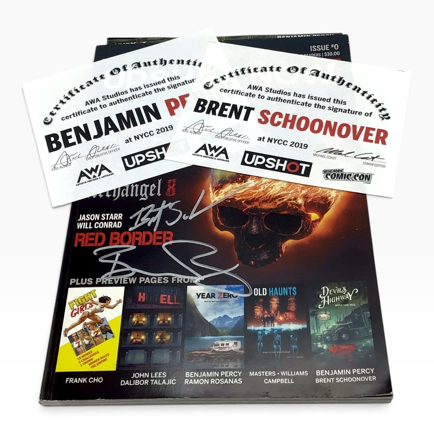 Upshot Now #0 – Fall 2019 – Signed by Benjamin Percy & Brent Schoonover – COA