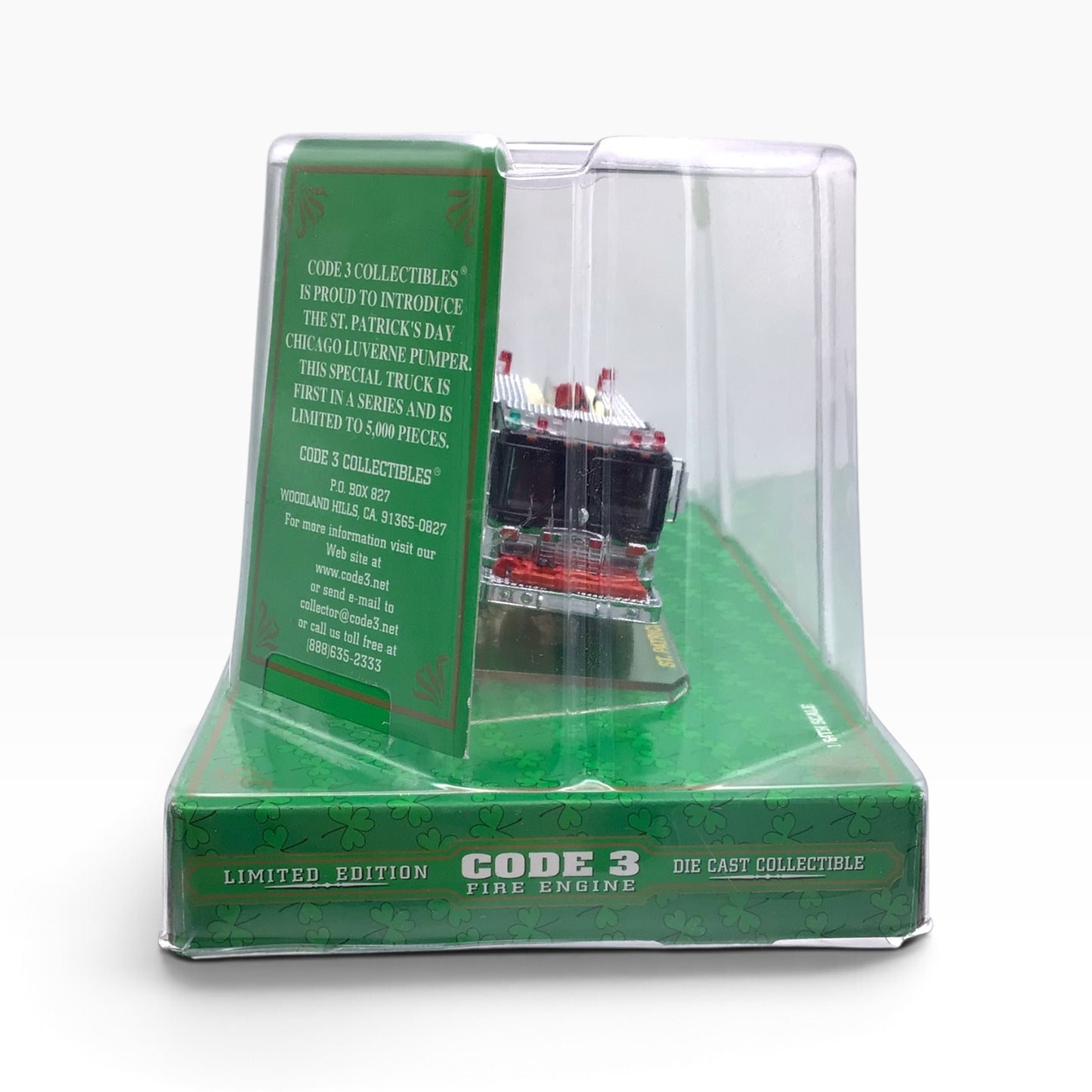 Code 3 Luverne Pumper Fire Engine #12225 1:64 St. Patrick's Day Chicago – Limited Edition
