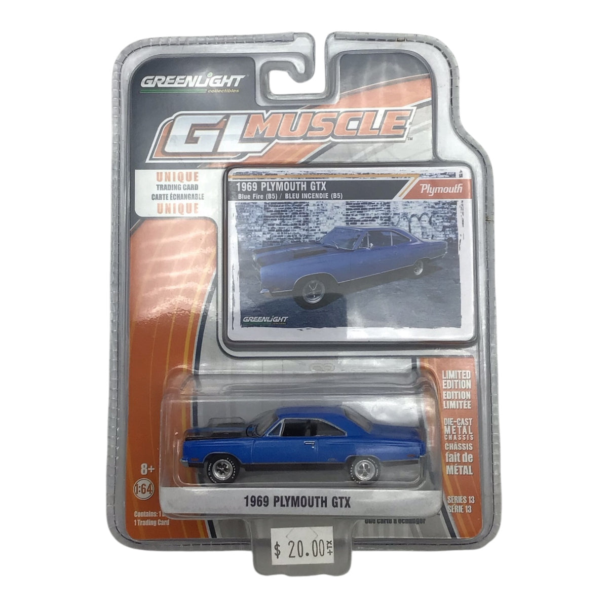 Greenlight GL Muscle 1969 Plymouth GTX Model Car