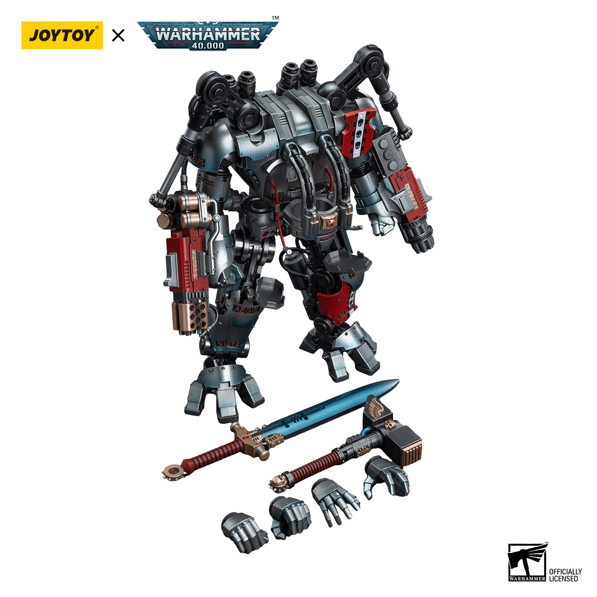 JoyToy Warhammer 40,000 Grey Knights Nemesis Dreadknight 1/18 Scale Figure – Like New in Box