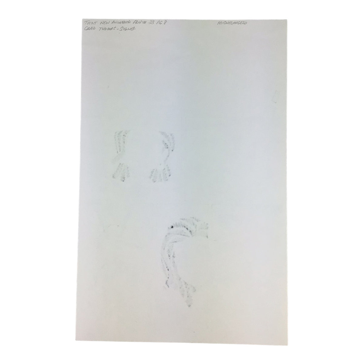 Original Art Comic TMNT New Animated Adventures #10 by Chad Thomas