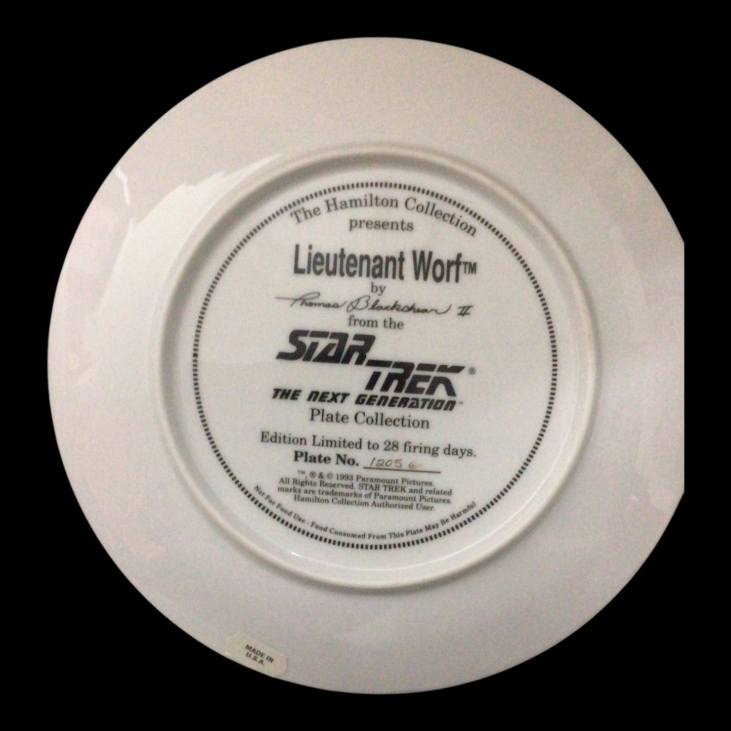 Star Trek Collector Plates - Set of 5 by The Hamilton Collection