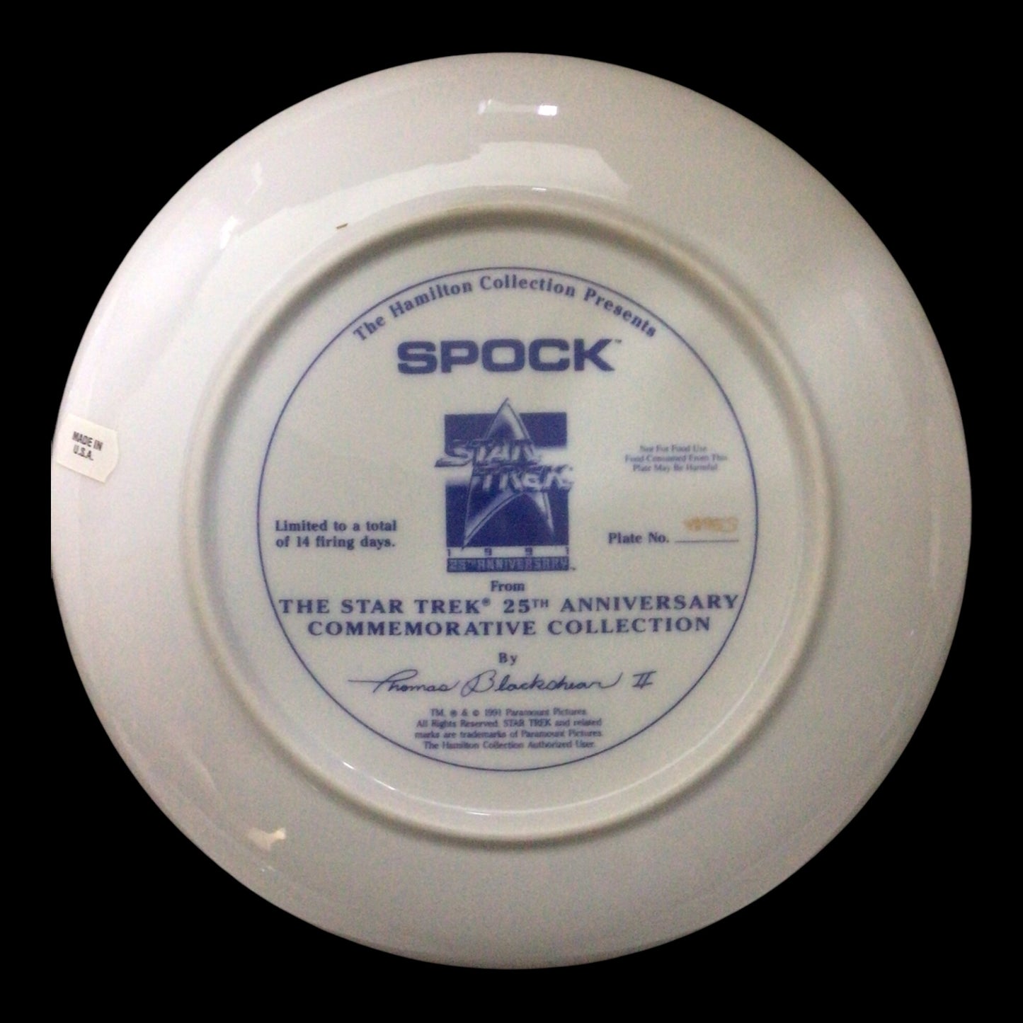 Star Trek Collector Plates - Set of 5 by The Hamilton Collection