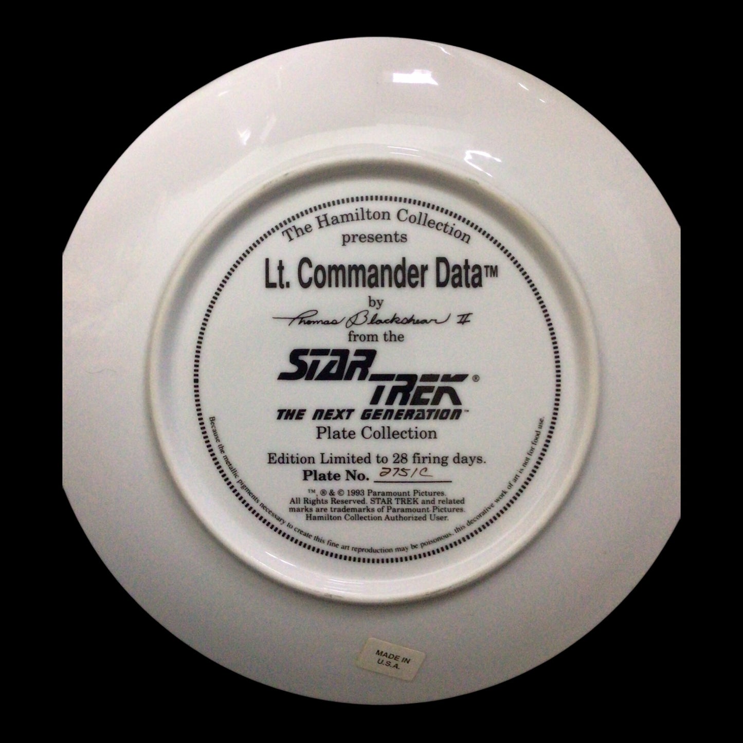 Star Trek Collector Plates - Set of 5 by The Hamilton Collection