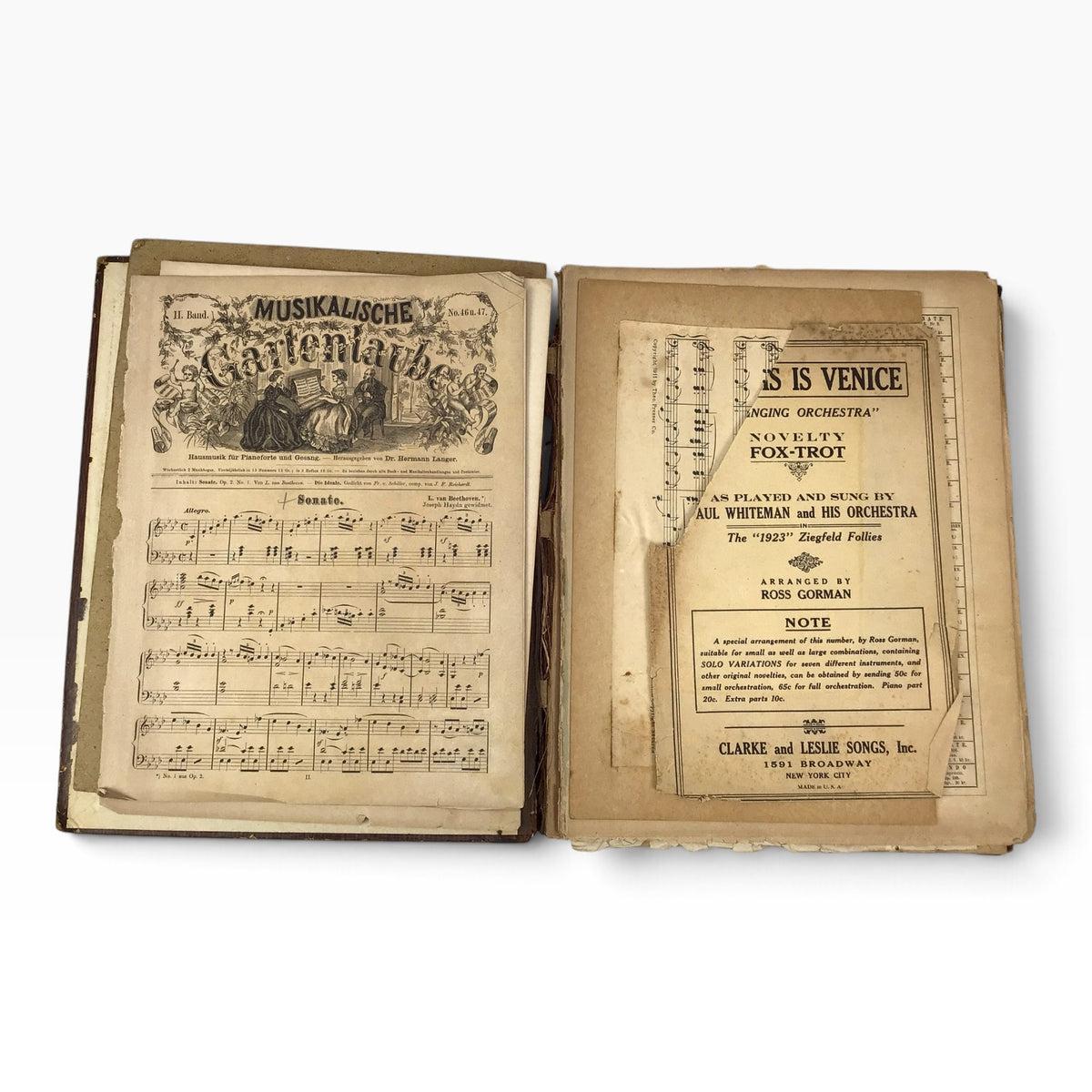 Antique 1800s Sheet Music "Scrapbook" – European Piano Music, Salon Pieces & Operatic Transcriptions