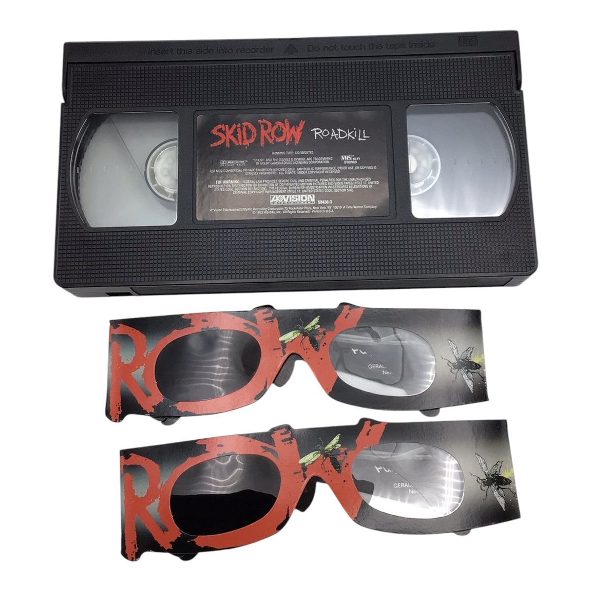 Skid Row Roadkill VHS Tape