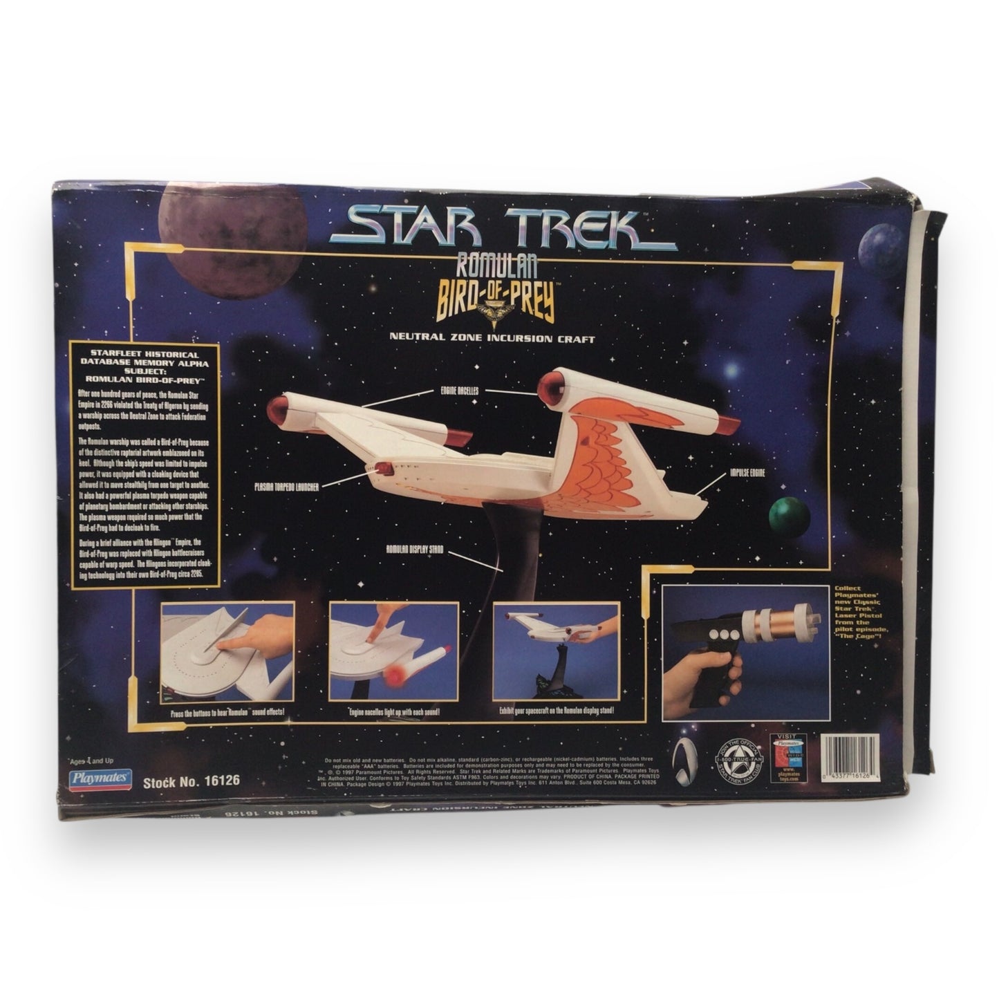 Star Trek Romulan Bird-of-Prey Model - Playmates