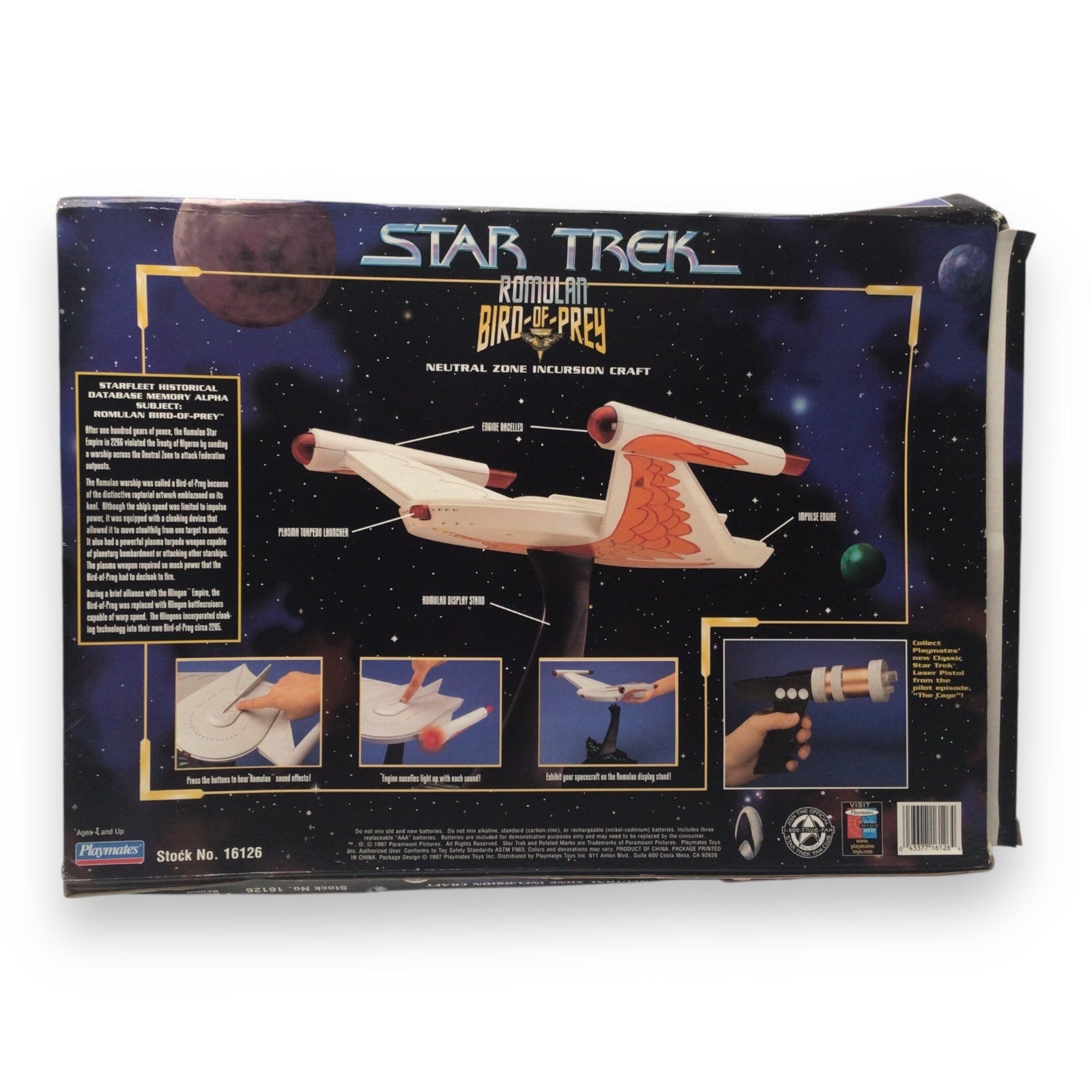 Star Trek Romulan Bird-of-Prey Model - Playmates