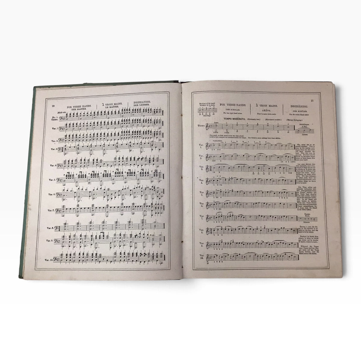 Beyer’s Preliminary School for the Pianoforte Caecilian Edition – Antique 1884 Piano Music Sheet Book