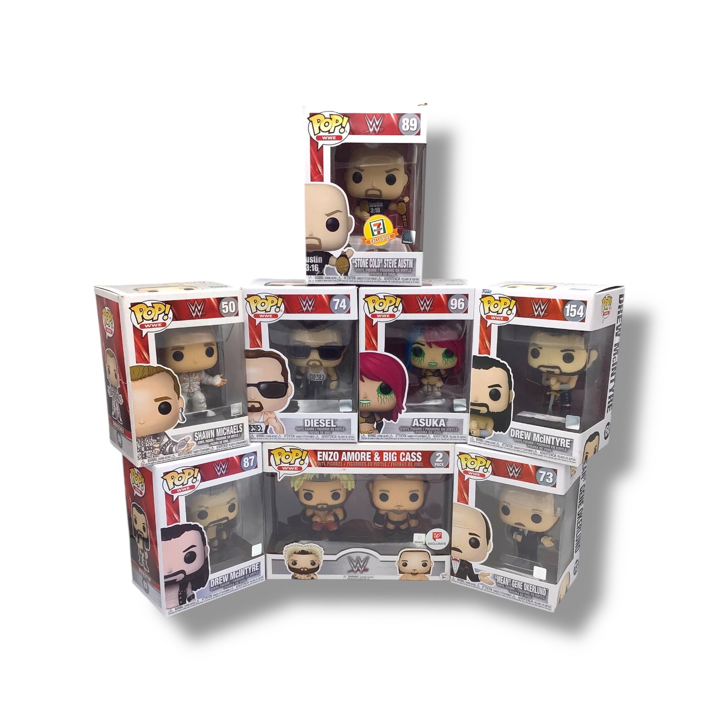 WWE Warriors Funko POP! Lot of Seven Figures