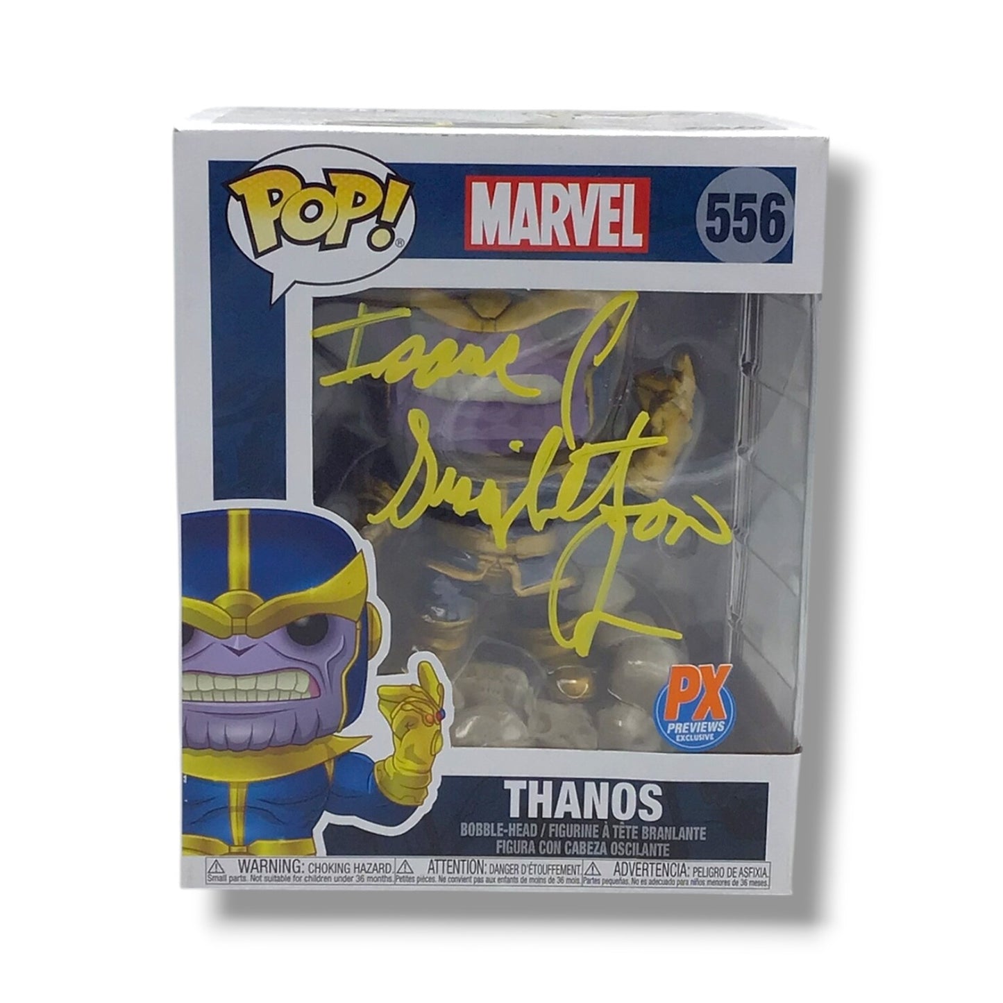 Thanos (#556) Funko POP! Signed by Isaac C. Singleton Jr. Beckett Certified
