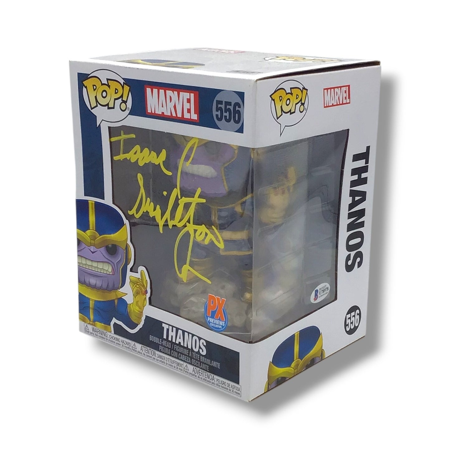 Thanos (#556) Funko POP! Signed by Isaac C. Singleton Jr. Beckett Certified