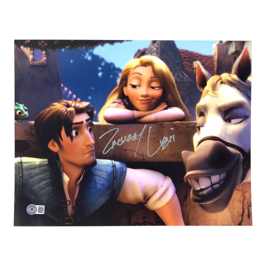Zachary Levi Signed 11x14 Photo Flynn Rider - Tangled (Beckett Certified)