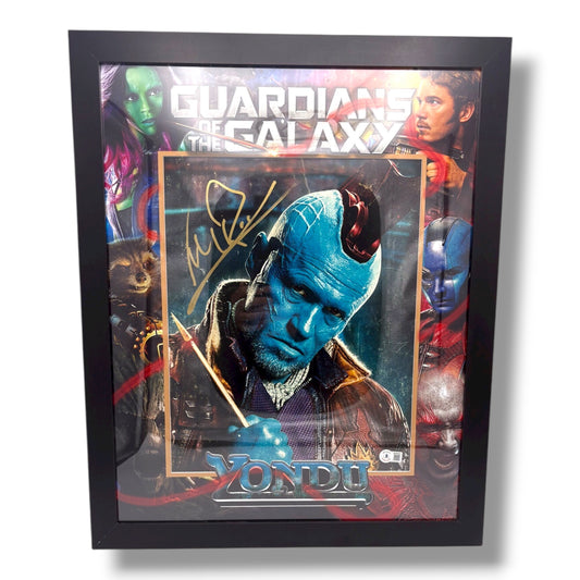 Framed GOTG Yondu Photo | Signed by Michael Rooker (Beckett Certified)
