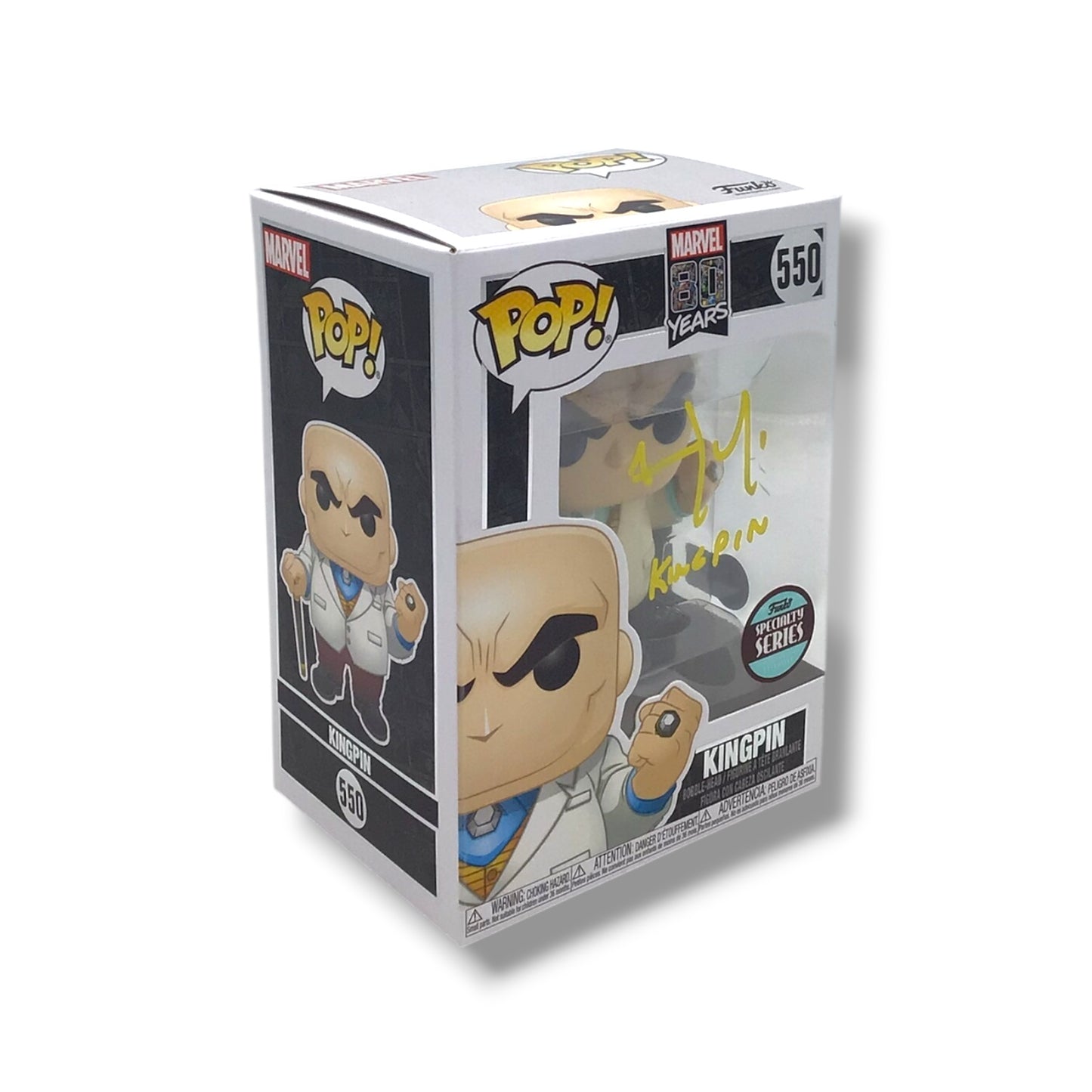 Marvel 80 Years (#550) Kingpin Funko POP!  | Signed by Vincent D'Onofrio