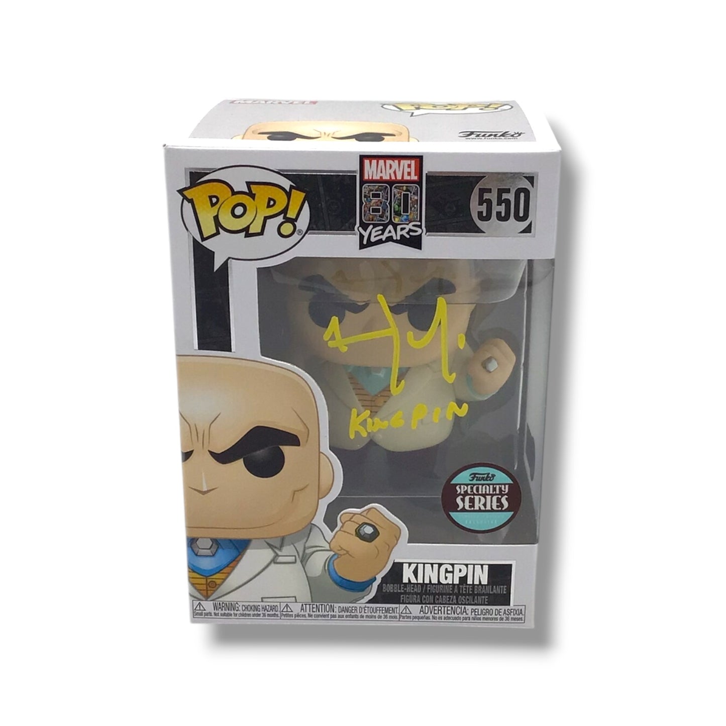 Marvel 80 Years (#550) Kingpin Funko POP!  | Signed by Vincent D'Onofrio