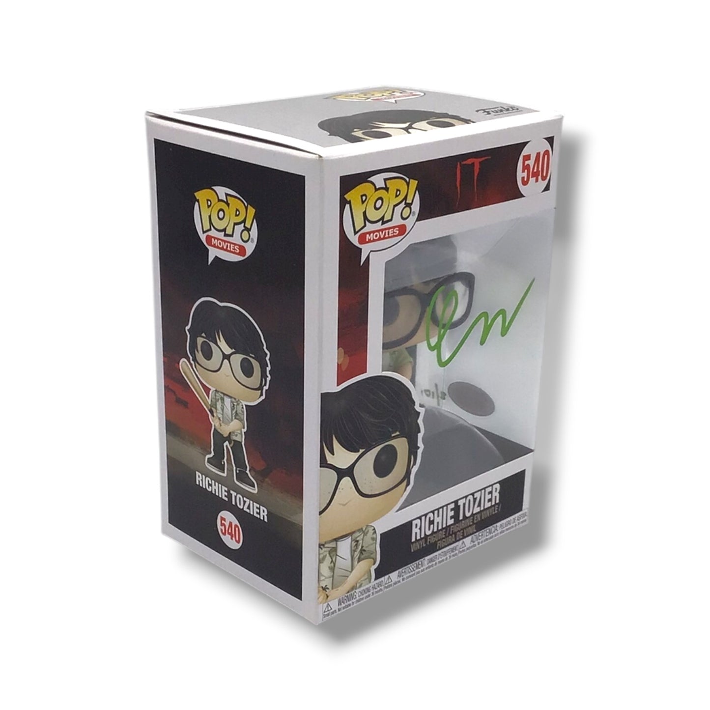 IT (#540) Richie Tozier Funko POP! Signed Finn Wolfhard (Beckett Certified)