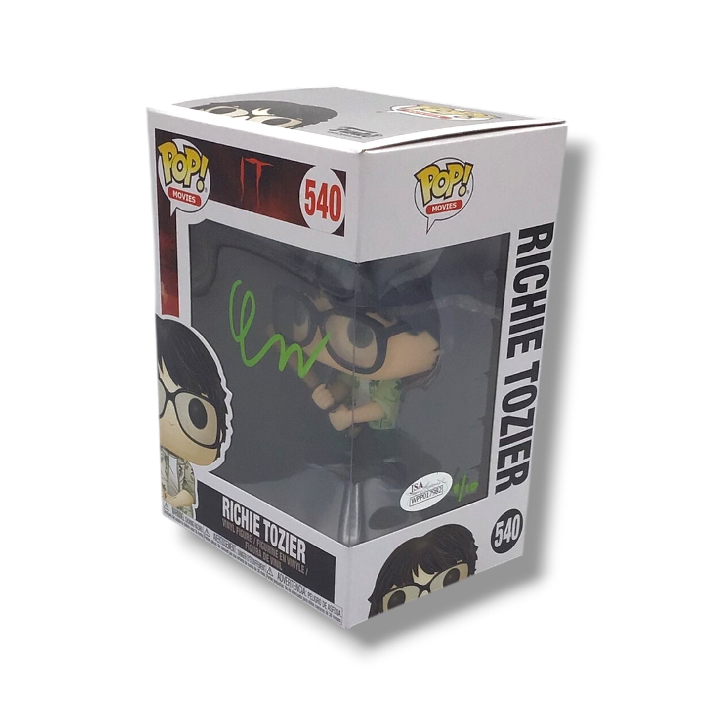IT (#540) Richie Tozier Funko POP! Signed Finn Wolfhard (Beckett Certified)