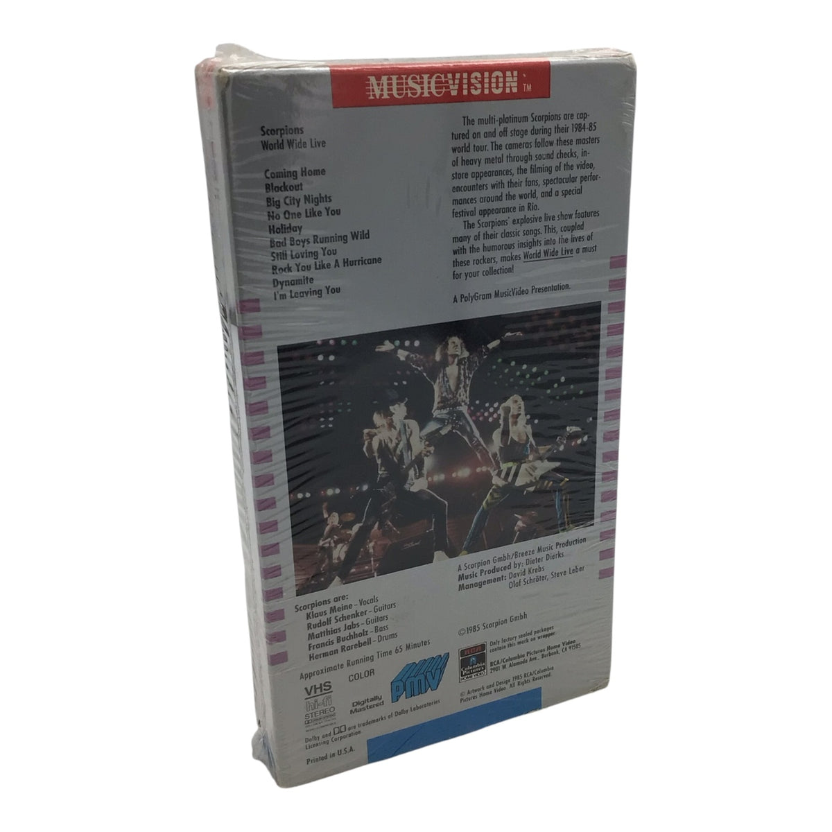 Scorpions World Wide Live VHS Tape