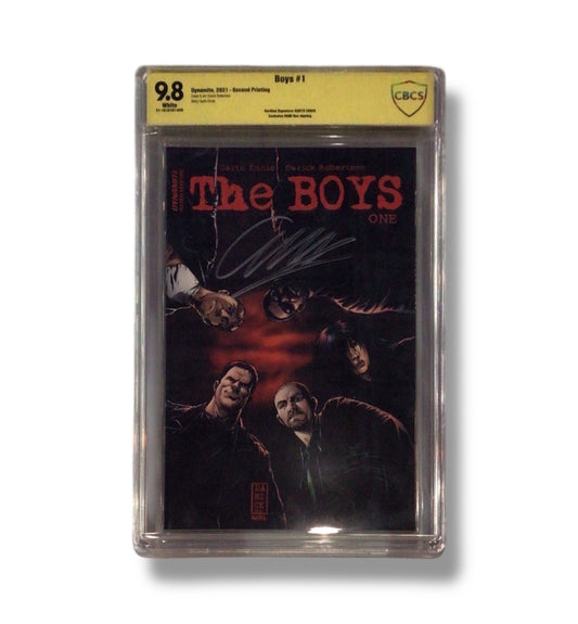 The Boys #1 (Second Printing, 2021) | CBCS 9.8 | Signed by Garth Ennis