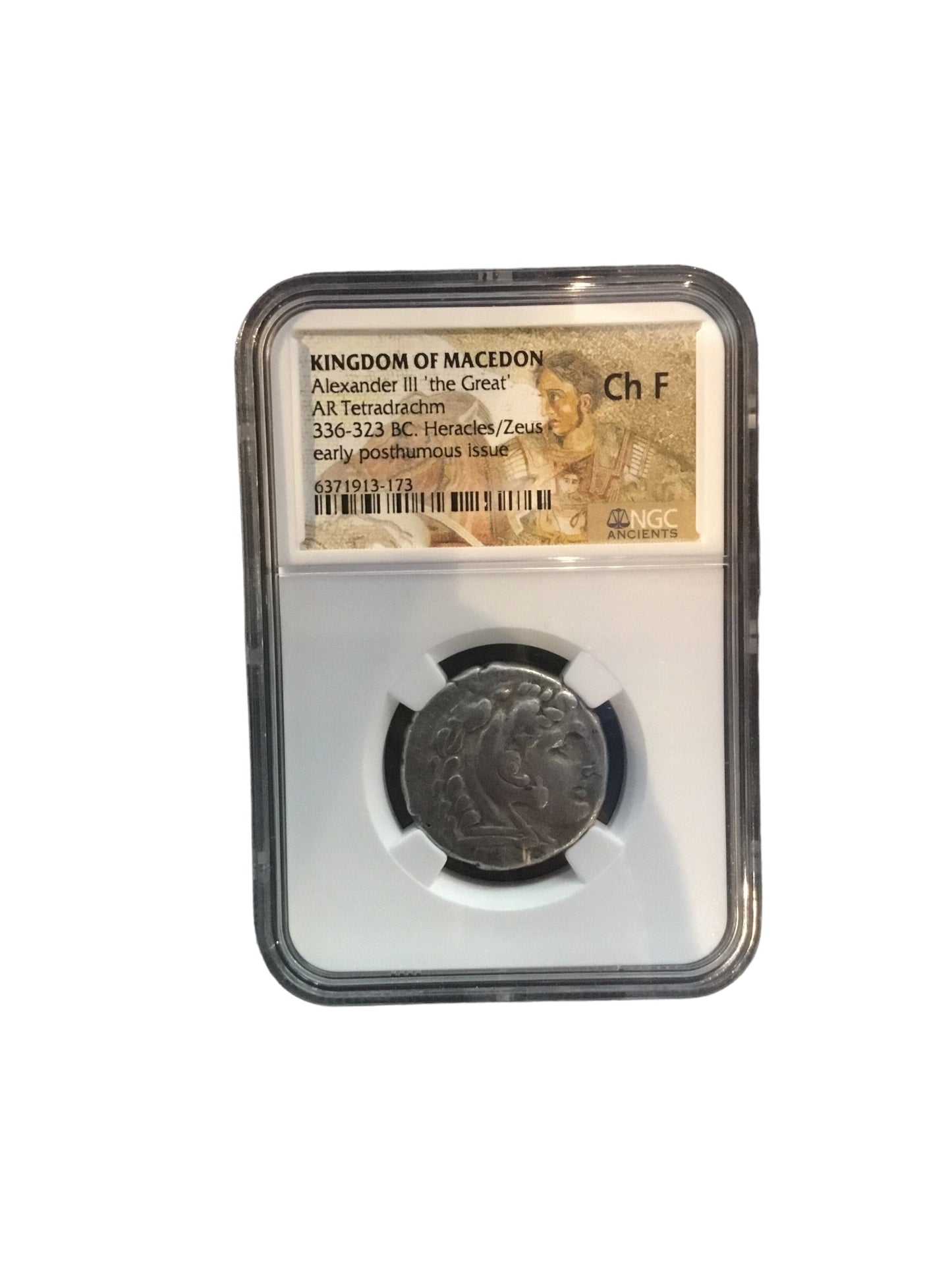 336-323 BC AR Tetradrachm Kingdom of Macedon Alexander III 'The Great' Graded Choice Fine NGC Ancients