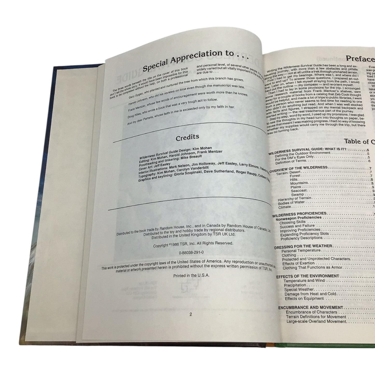 Advanced Dungeons & Dragons Wilderness Survival Guide 1986