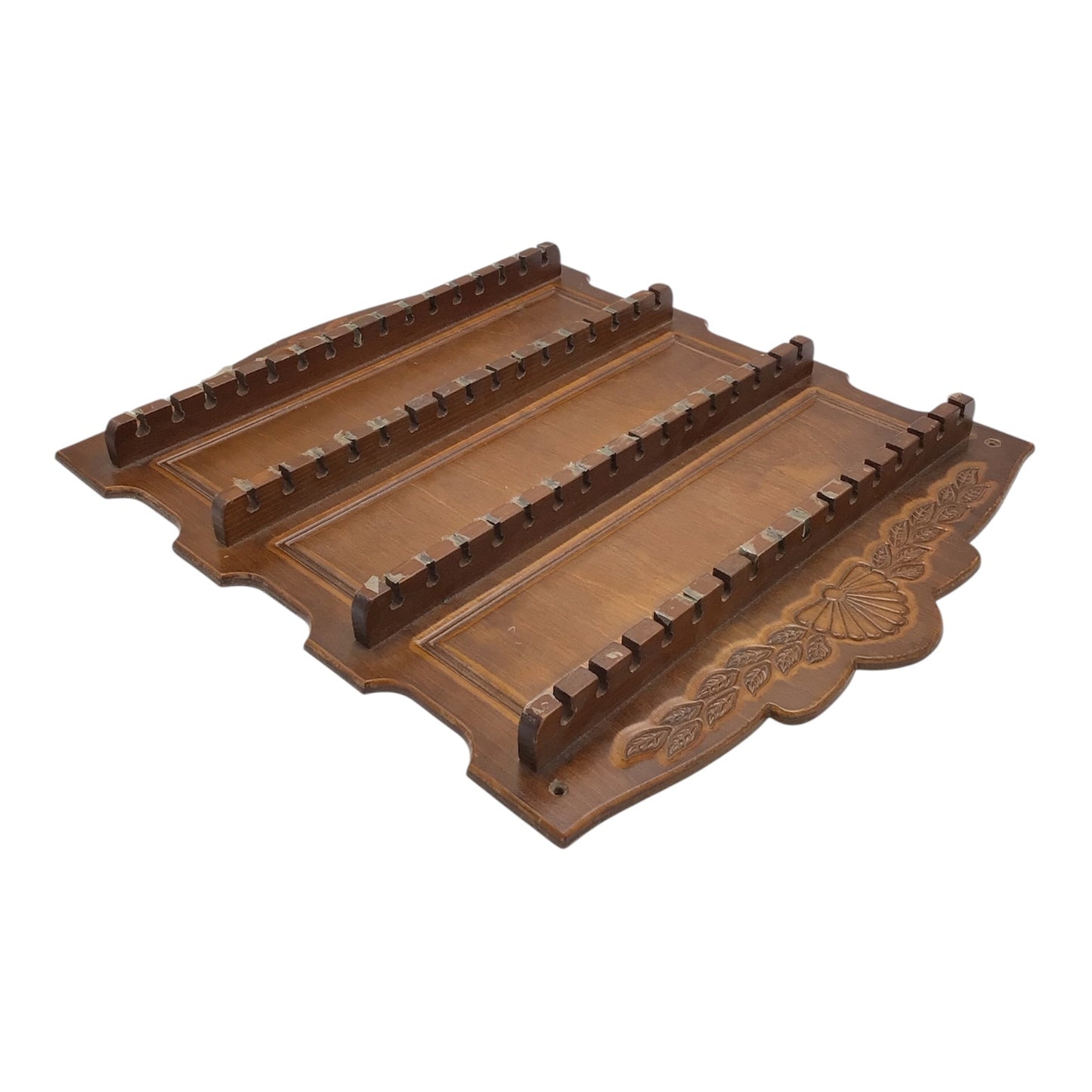 Wooden Silver Spoon Holder - 64 Slots