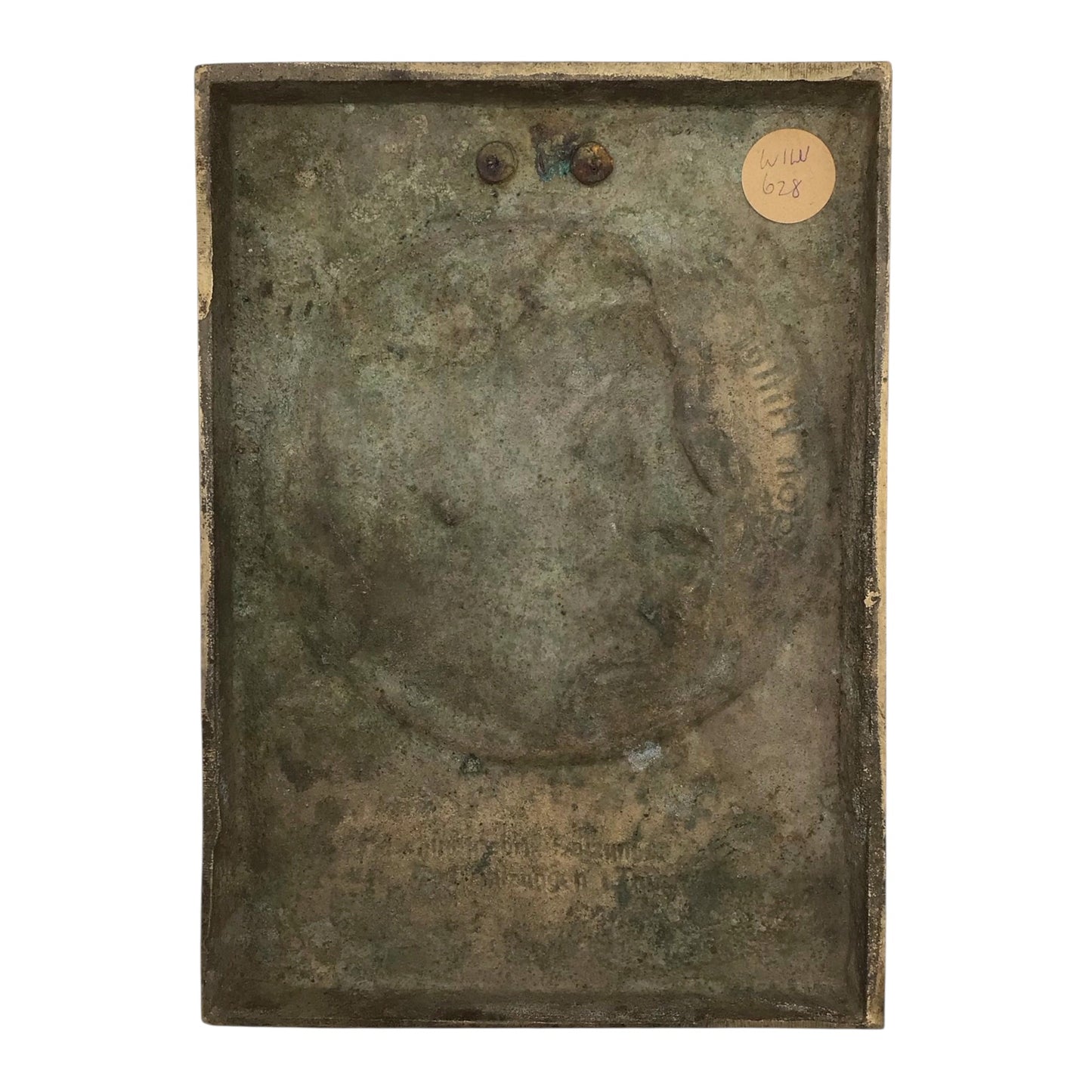 German Adolf Hitler Bronze Presentation Display Plaque Early War Example - WW2