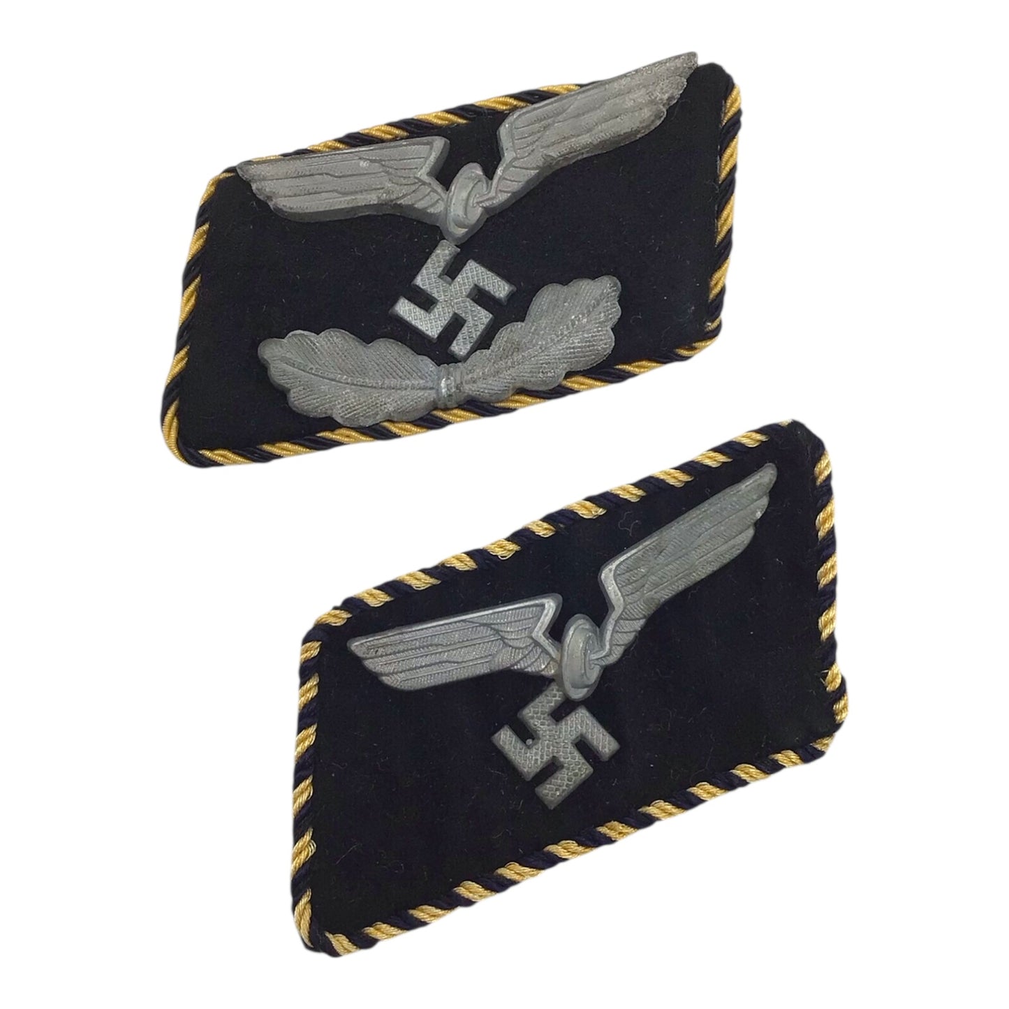 German Deutsche Reichsbahn Railway Workers Collar Tabs - Matching Set!
