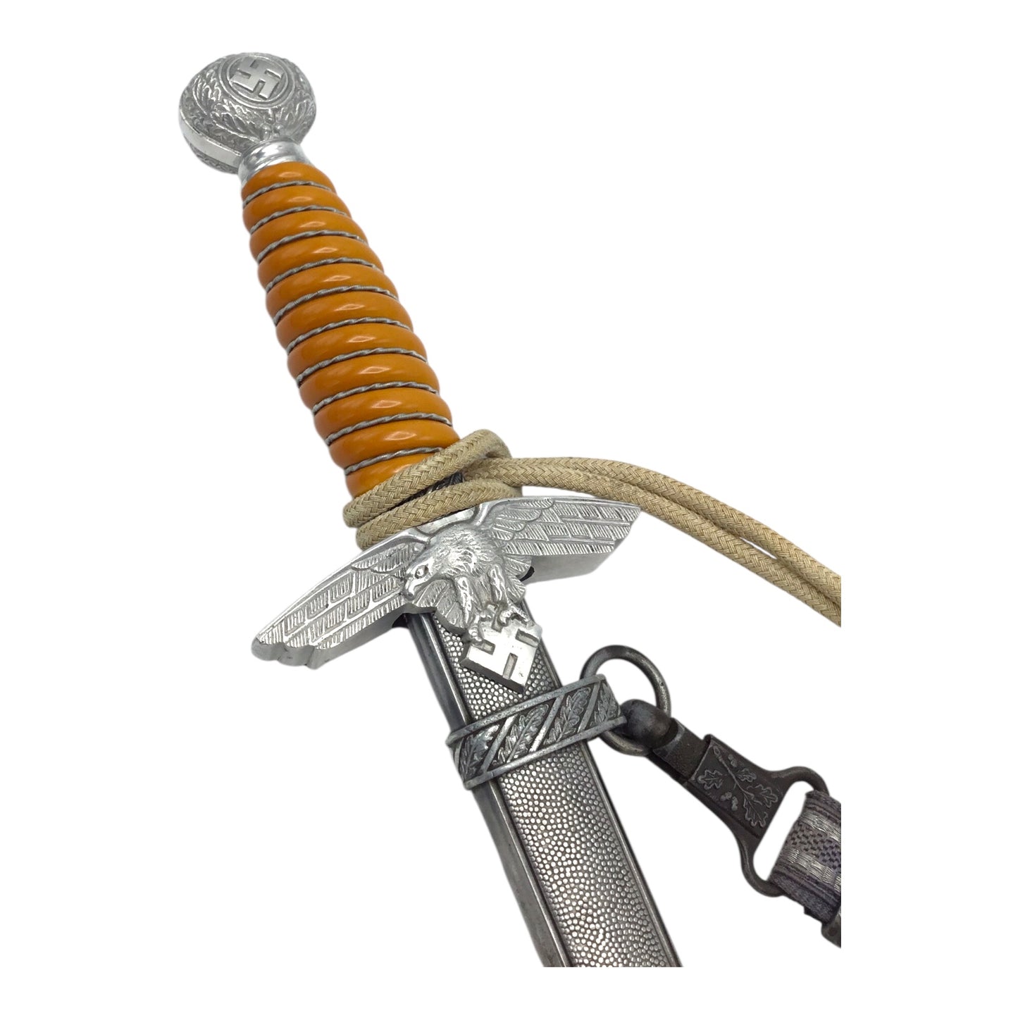 German WW2 Luftwaffe 2nd Pattern Dagger with Portapee and Hanger
