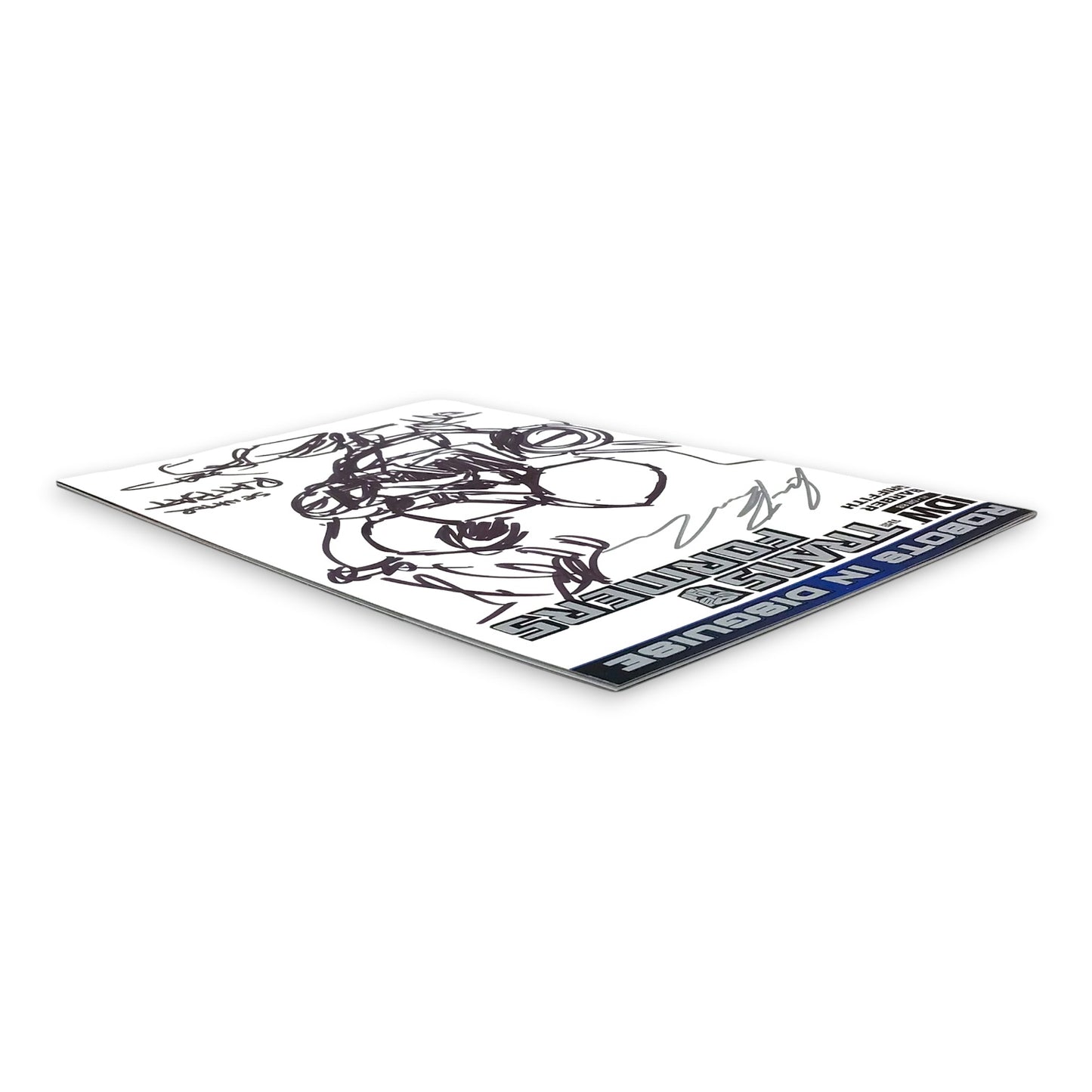 IDW Transformers: Robots in Disguise #1 (2012) - Original Senator Ratbat Sketch by Andrew Griffith - Signed by John Barber - Mint