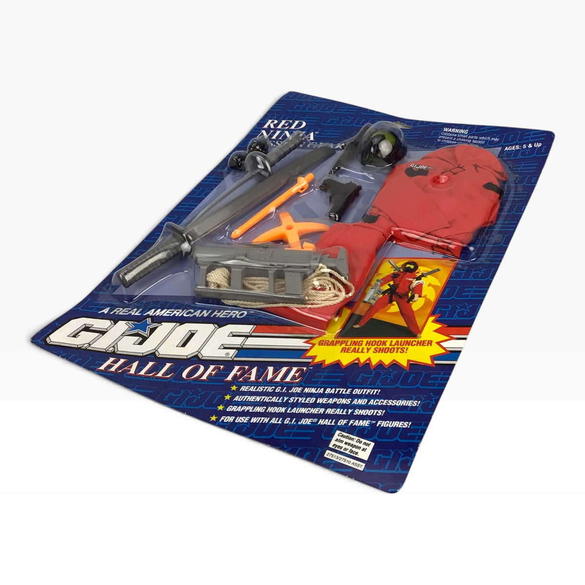 GI Joe Red Beret Weapons Arsenal and Red Ninja Mission Gear Sets (1993) – Hasbro Hall of Fame #27531, #27513