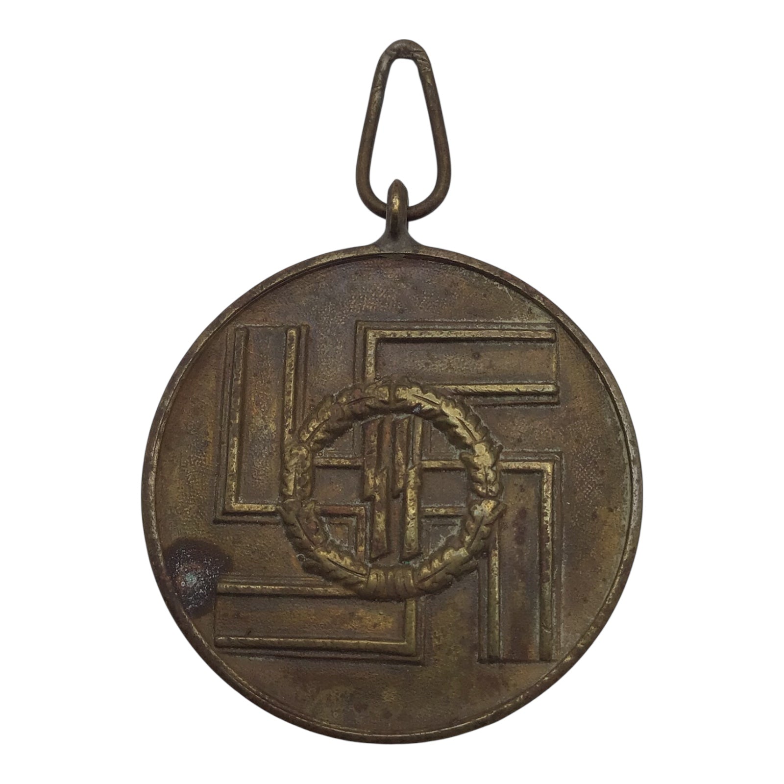 German SS 8-Year Long Service Medal with Award Box – Monogrammed SS Runes | Rare Matched WWII Set