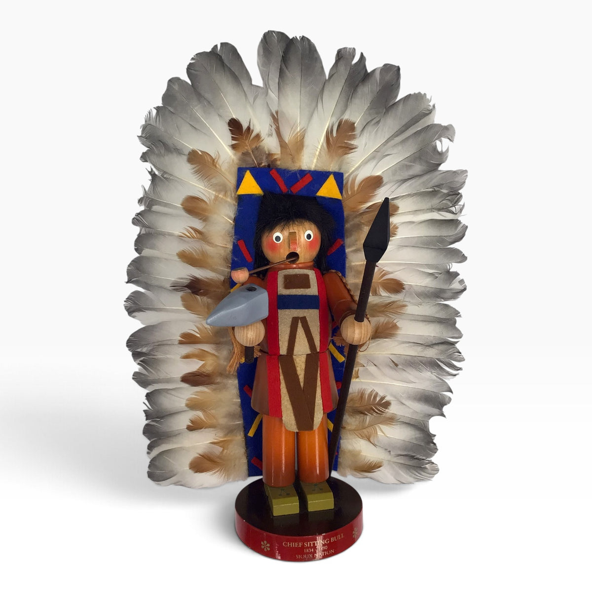 Steinbach German Chief Sitting Bull Smoking Man Figure – Sioux Nation Limited Edition