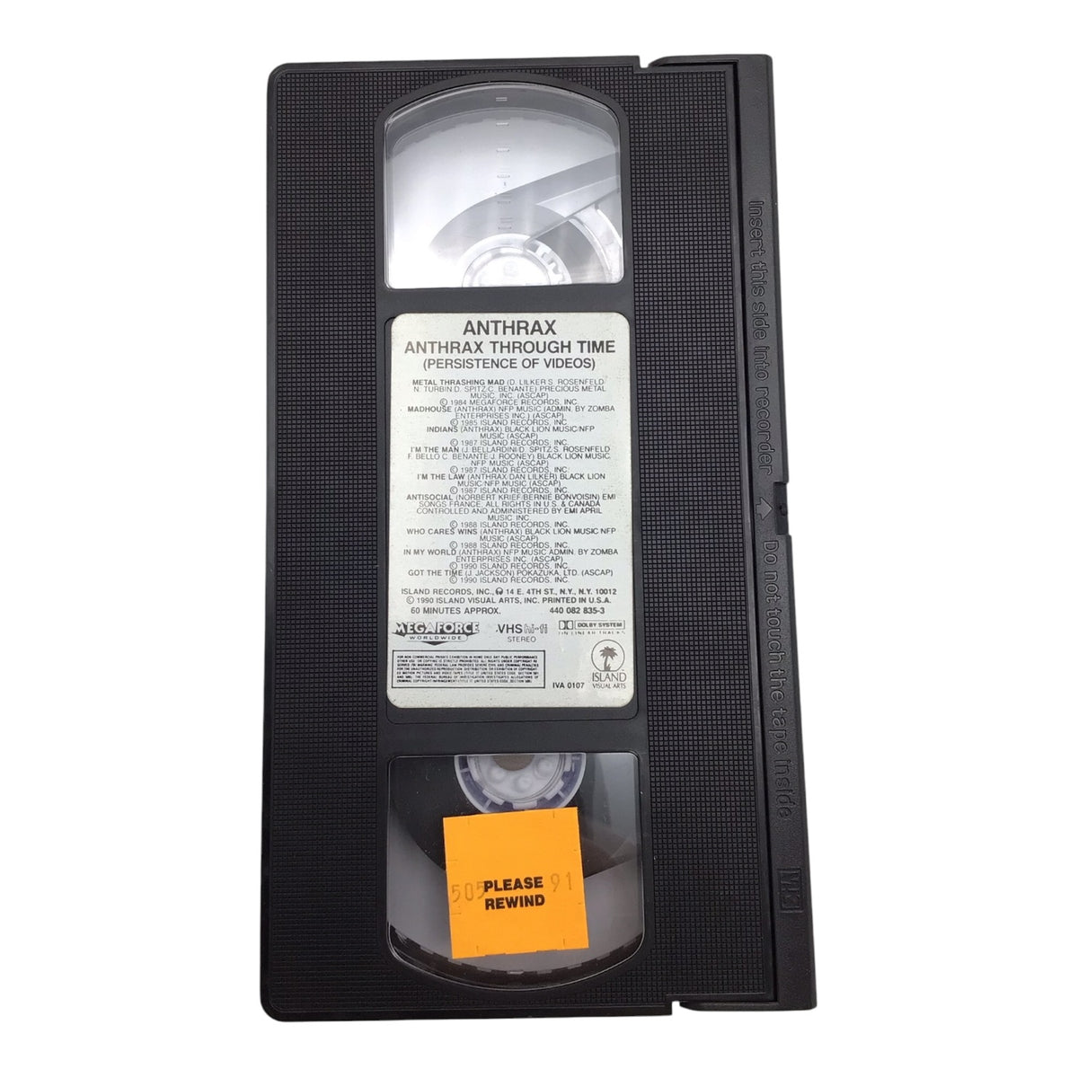 Anthrax Through Time P.O.V. VHS Tape