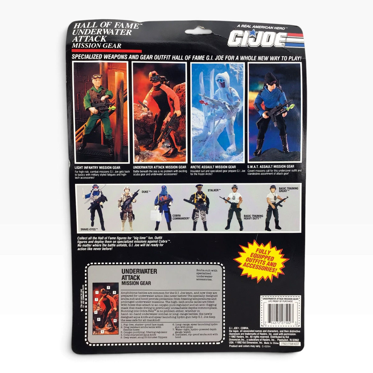 GI Joe Underwater Attack Mission Gear Set (1992) – Hasbro Hall of Fame #27502