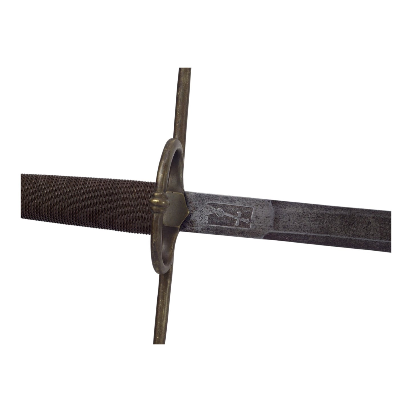Large Longsword with Unique Maker Mark & Fascinating Embedded Ancient-Style Coin