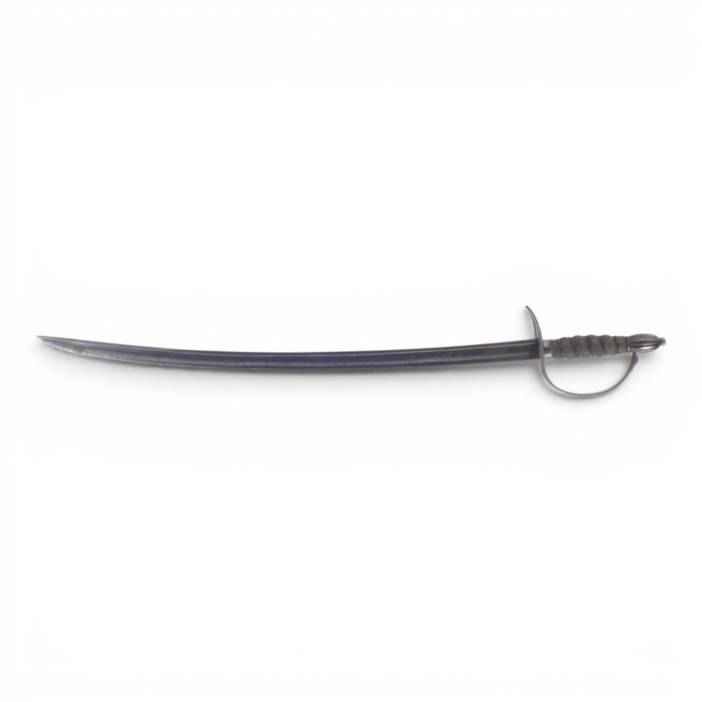 Revolutionary War Silver-Hilt Sword with Sharkskin Grip, Rare Officer Design