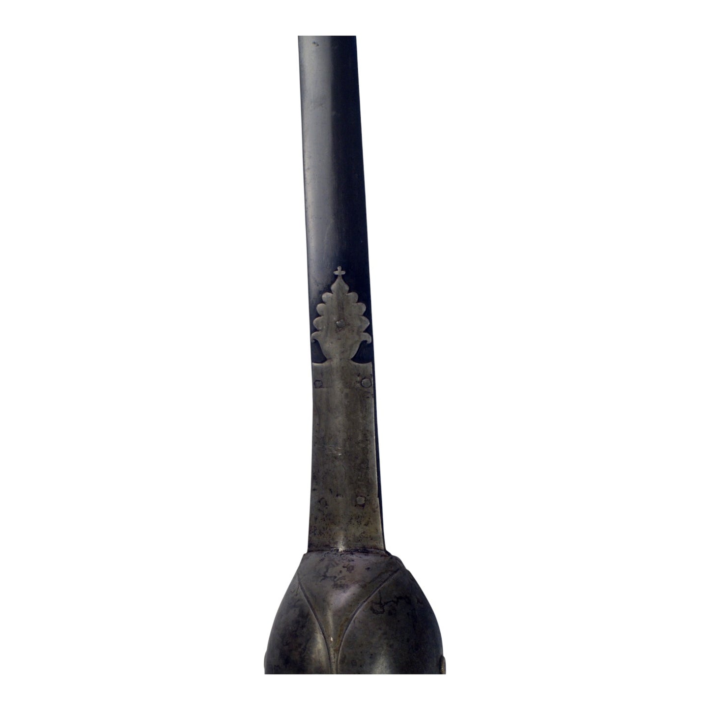 Rare 17th-18th C. Mogul Indian PATA Sword with Damascus Hilt (Silverd armor cover + Cross Pattern)