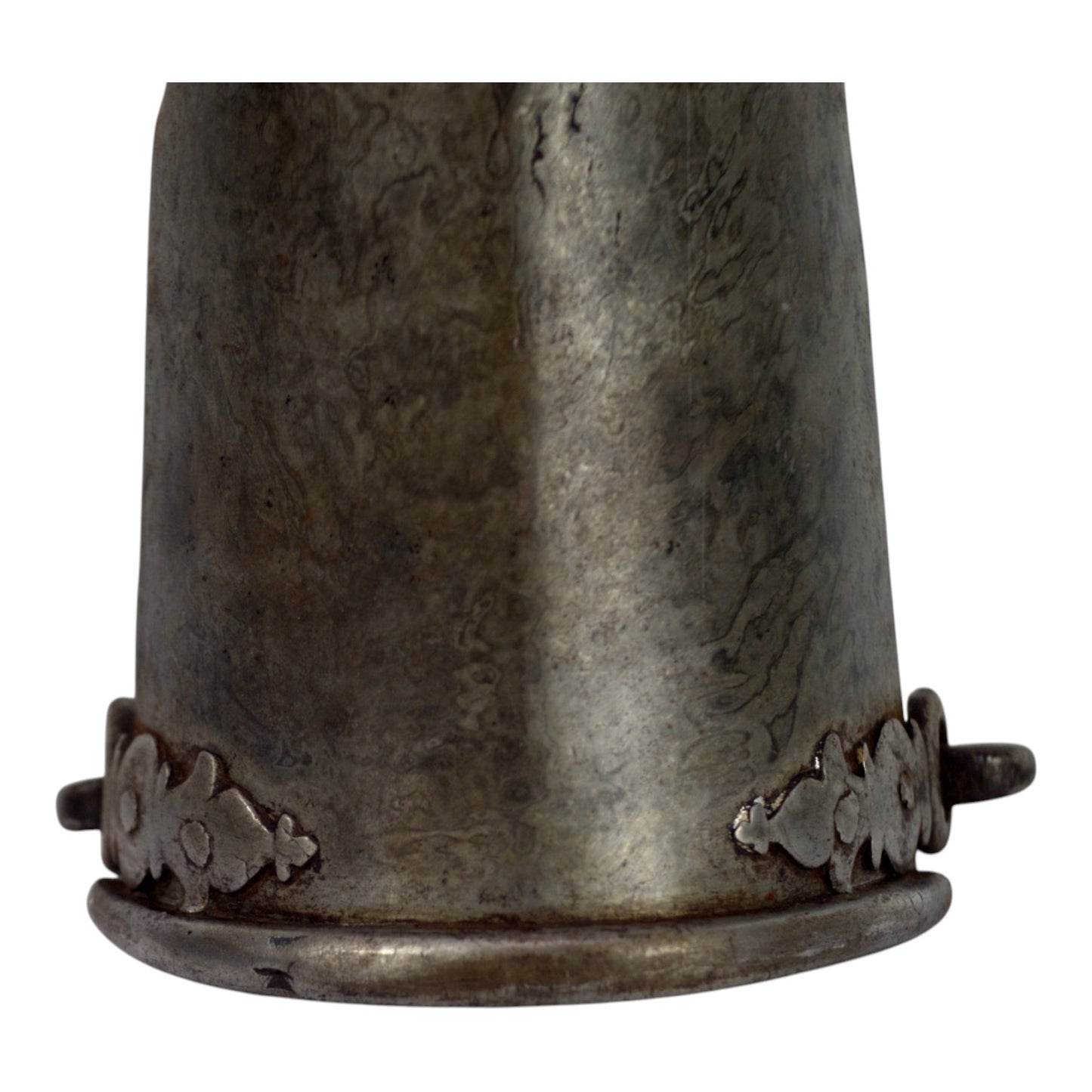 Rare 17th-18th C. Mogul Indian PATA Sword with Damascus Hilt (Silverd armor cover + Cross Pattern)