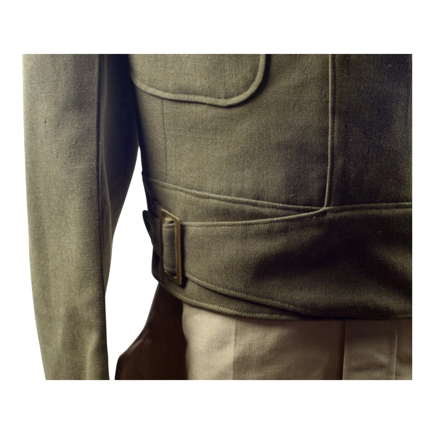 U.S. WWII Army Technical Sergeant Paratrooper Ike Jacket with Wings, Ribbons & Insignia