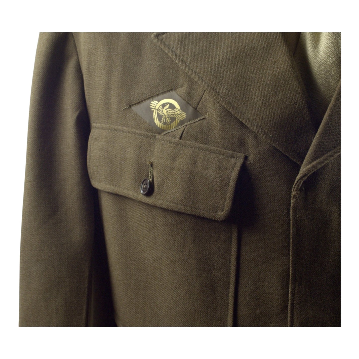 U.S. WWII Army Technical Sergeant Paratrooper Ike Jacket with Wings, Ribbons & Insignia