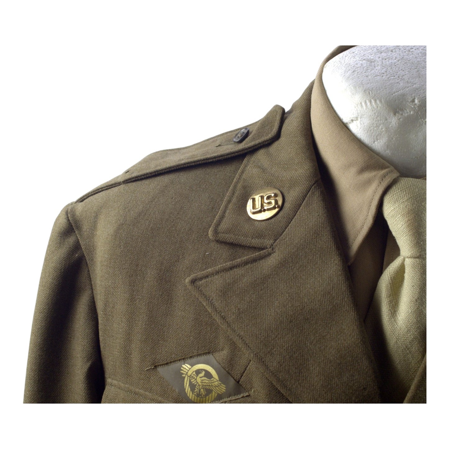 U.S. WWII Army Technical Sergeant Paratrooper Ike Jacket with Wings, Ribbons & Insignia