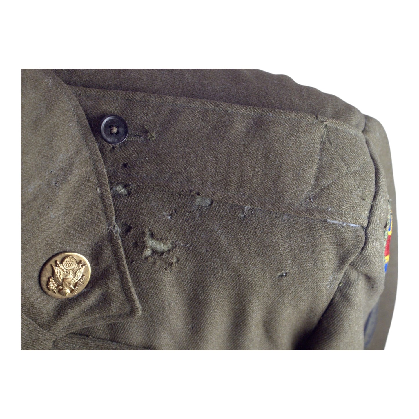 U.S. WWII Army Technical Sergeant Paratrooper Ike Jacket with Wings, Ribbons & Insignia