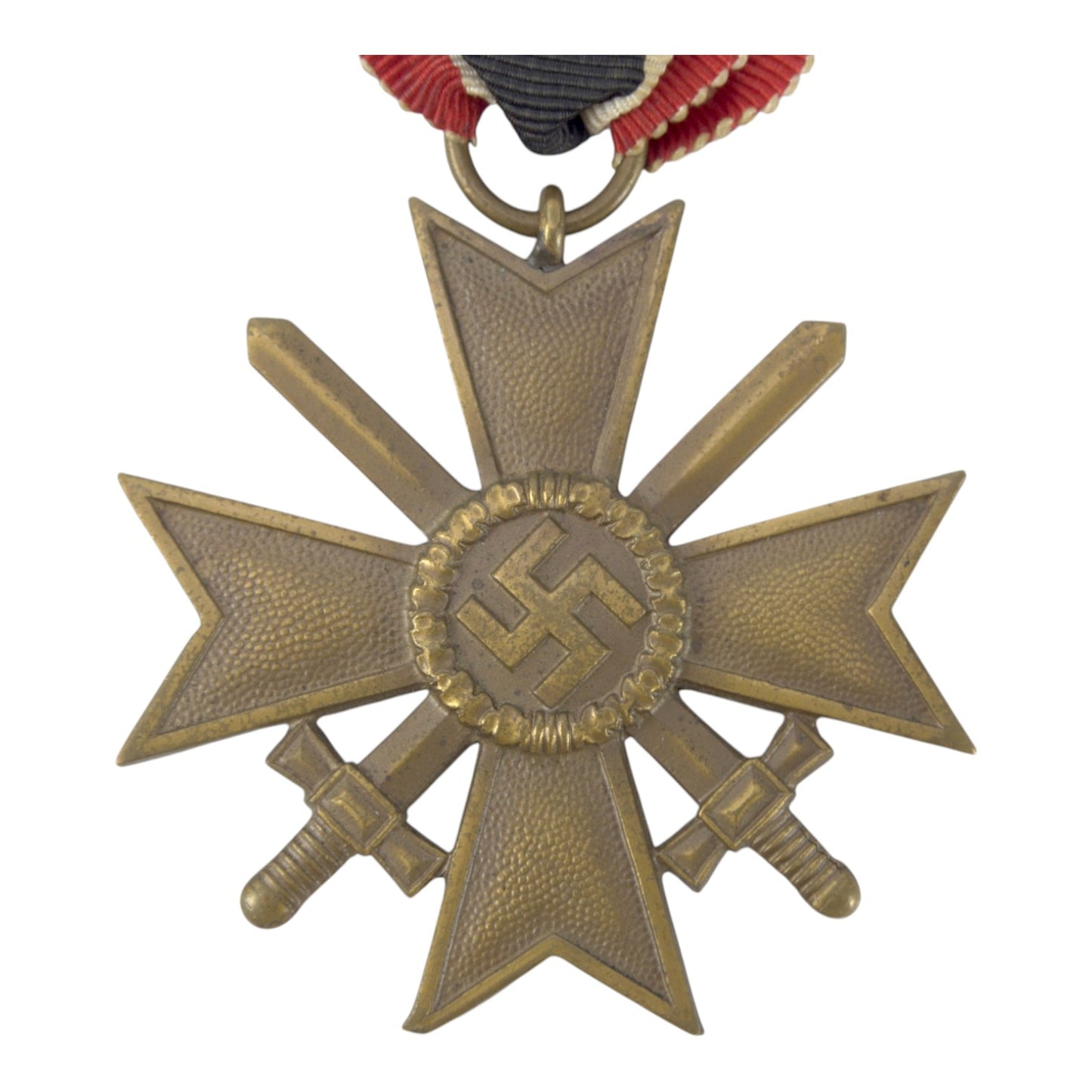 German WW2 War Merit Cross with Swords, Ribbon Bar and Recipient Photographs