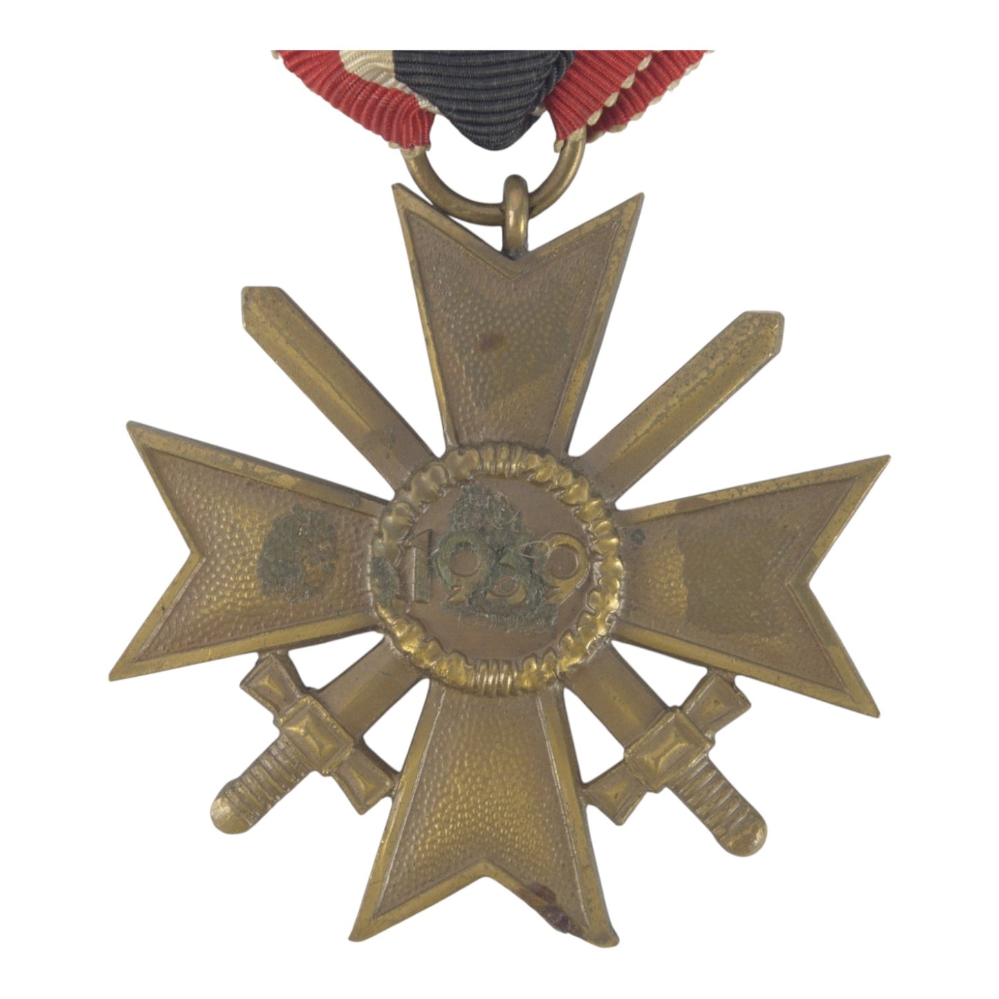 German WW2 War Merit Cross with Swords, Ribbon Bar and Recipient Photographs