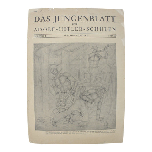 German WW2 Newspaper 'Das Jungenblatt', May 1942, Hitler Youth Schools