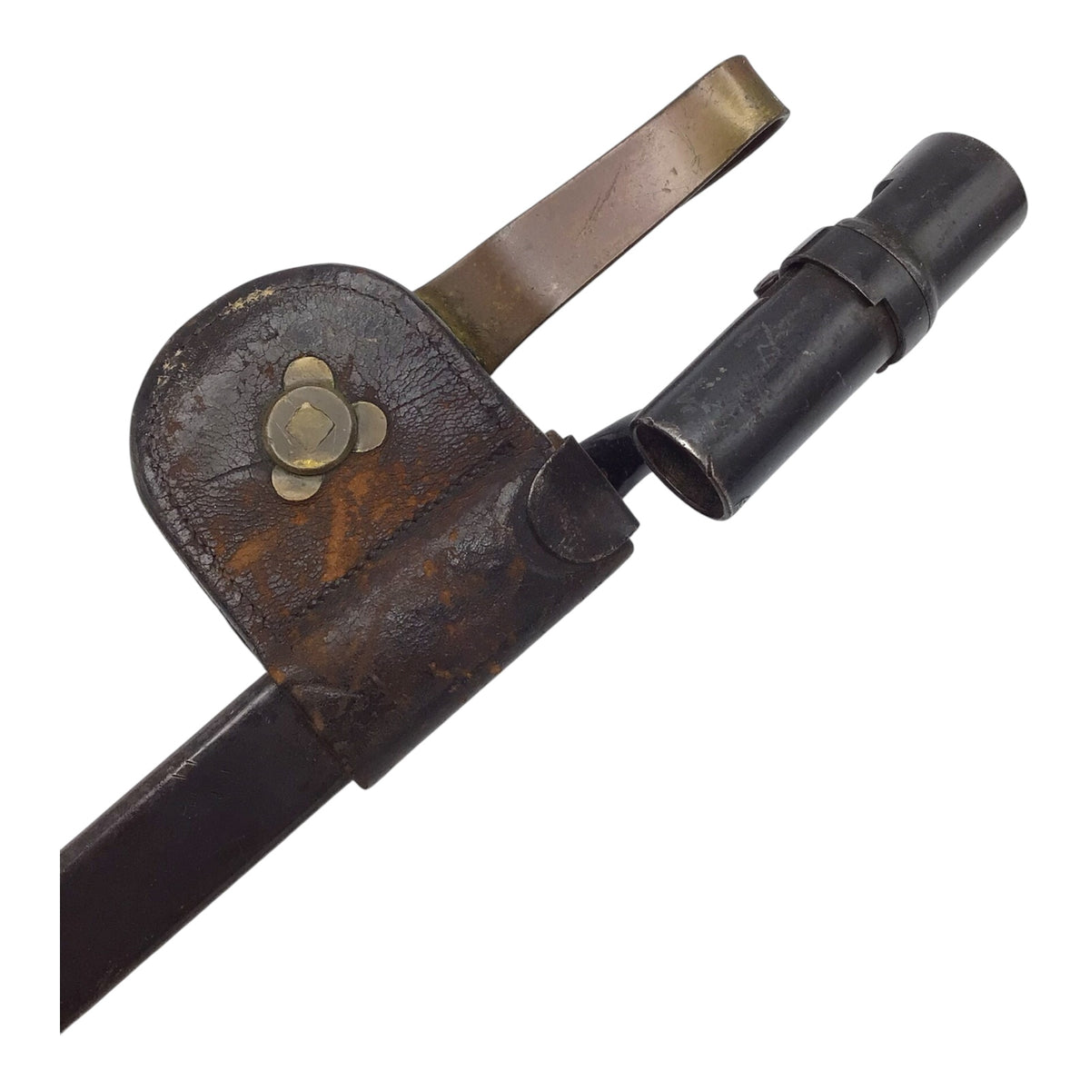 U.S. Model 1873 Springfield Trapdoor Socket Bayonet with Brass Hook Scabbard