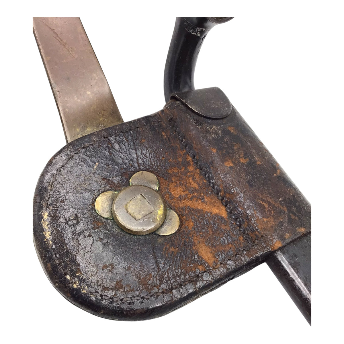 U.S. Model 1873 Springfield Trapdoor Socket Bayonet with Brass Hook Scabbard