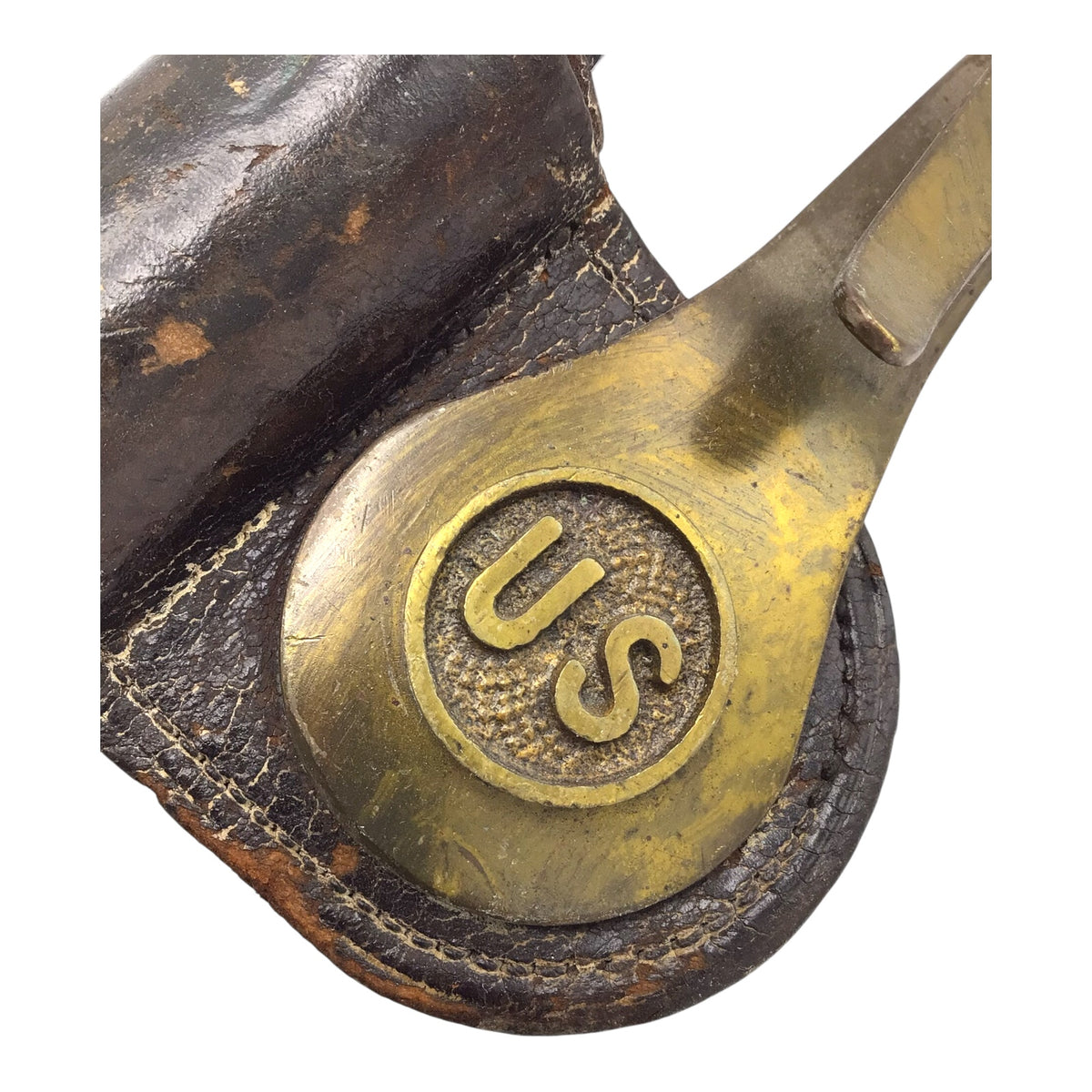 U.S. Model 1873 Springfield Trapdoor Socket Bayonet with Brass Hook Scabbard